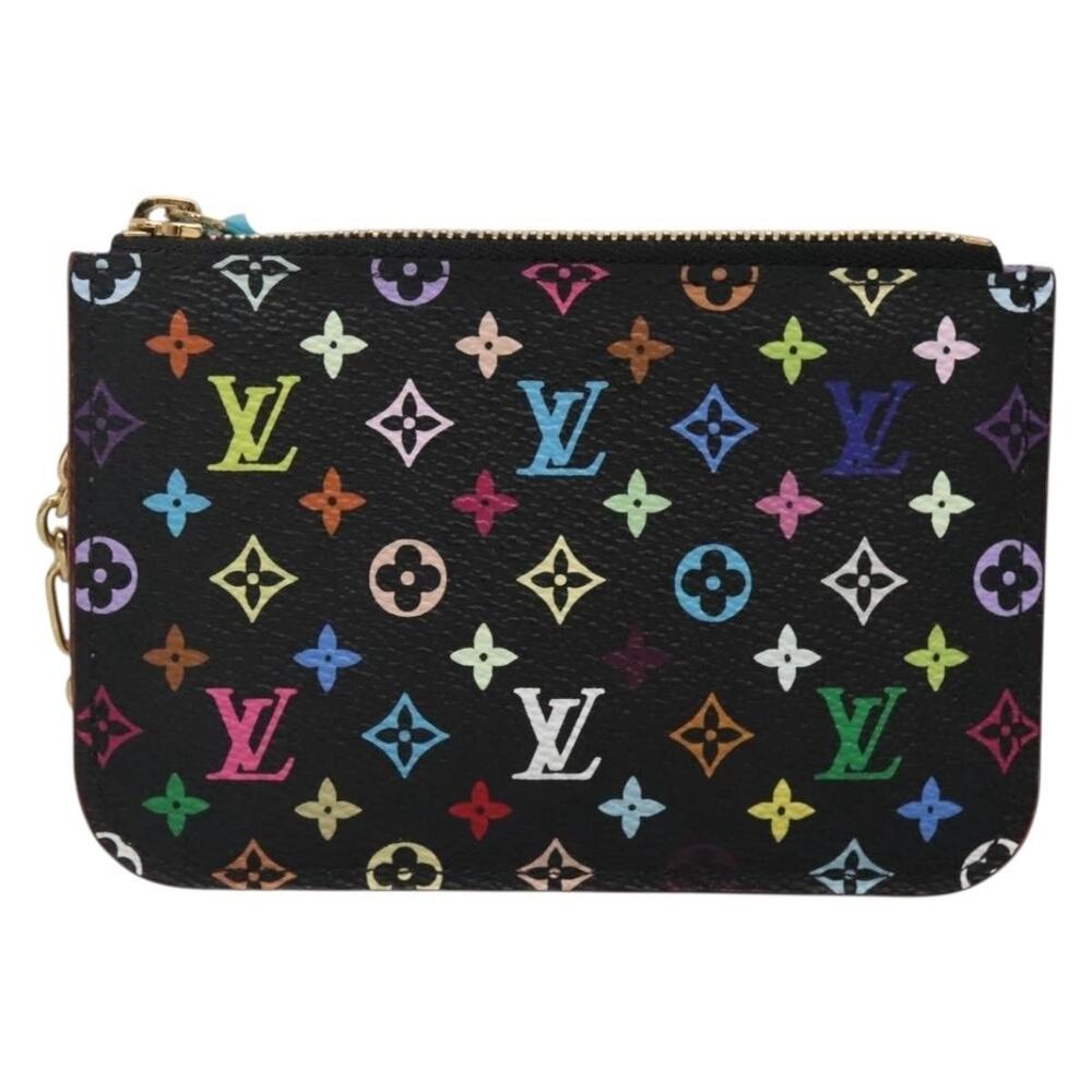 Louis Vuitton Monogram Pochette Cles Nm Coin Purse Black
